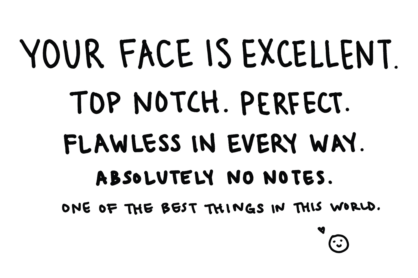 Your Face is Excellent